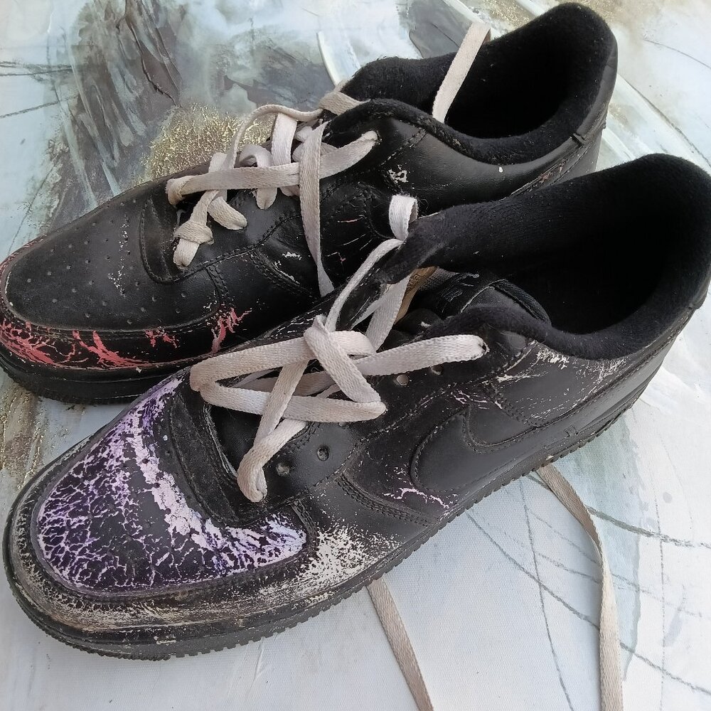 Nike Air Force one men's painted print